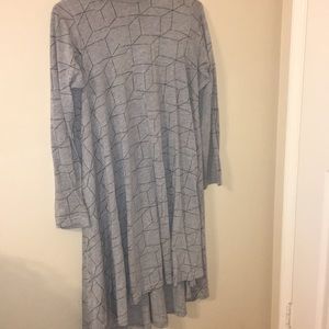 gray pattern dress